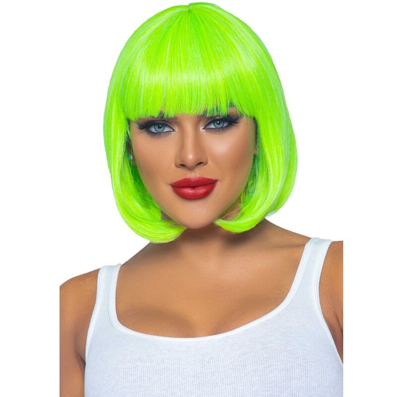Mercadox LEG AVENUE - PERUCA BOB FLUORESCENTE VERDE NEON