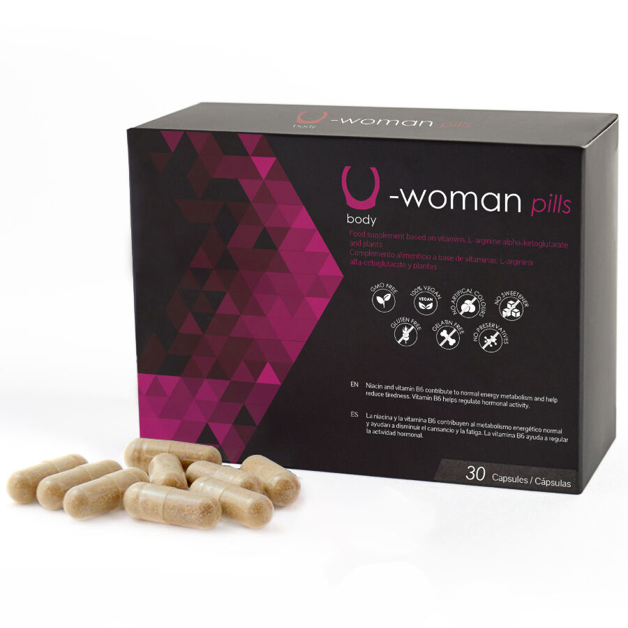 Mercadox 500 COSMETICS - U-WOMAN AUMENTA A LIBIDO FEMININA - 30 CÁPSULAS