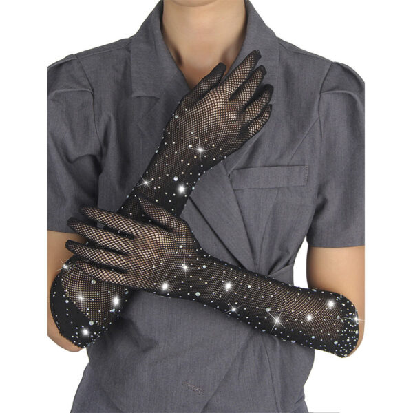 SUBBLIME - 957469 LUVAS SHINE TRANSPARENTES PRETAS S/M - Image 2