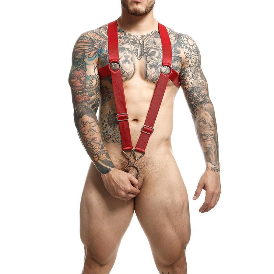 Mercadox MOB - DNGEON CROSS BACK HARNESS VERMELHO TAMANHO ÚNICO