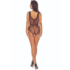 PASSION – BS115 BLACK GRID BODYSTOCKING