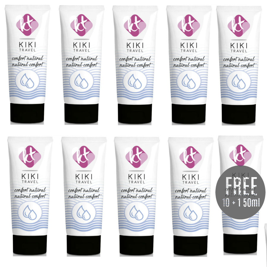 Mercadox KIKÍ TRAVEL - CONFORT LUBRIFICANTE NATURAL 50 ML 10 + 1 GRÁTIS