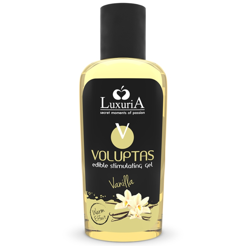 Mercadox INTIMATELINE LUXURIA - VOLUPTAS GEL DE MASSAGEM COMESTÍVEL EFEITO AQUECEDOR - BAUNILHA 100 ML