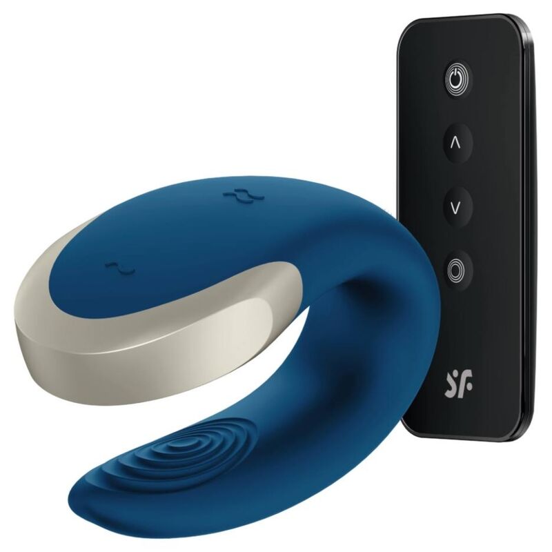Mercadox SATISFYER - VIBRADOR DOUBLE LOVE LUXURY PARTNER AZUL