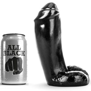 ALL BLACK – DILDO REALÍSTICO 18 CM