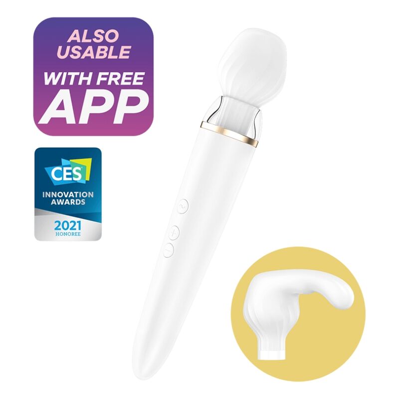 Mercadox SATISFYER - APLICATIVO DOUBLE WANDER BRANCO