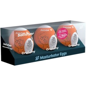 SATISFYER – 3 OVOS MASTURBADORES NAUGHTY, SAVAGE & CRUNCHY