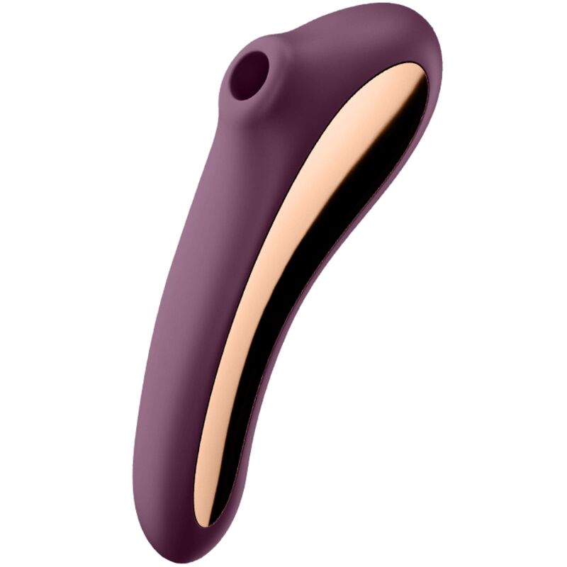Mercadox SATISFYER - VIBRADOR DUAL KISS AIR PULSE VINHO TINTO