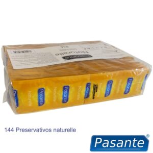 PASANTE – PRESERVATIVOS NATURELLE SACO 144 UNIDADES