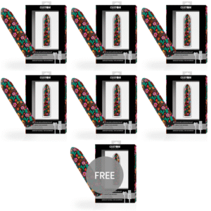 CUSTOM BULLETS – CRÂNIO RECARREGÁVEL BALA MAGNÉTICA 10 INTENSIDADES 6 + 1 GRÁTIS