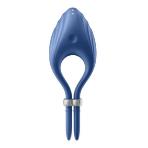 SATISFYER – VIBRADOR DE ANEL DUELISMO AZUL