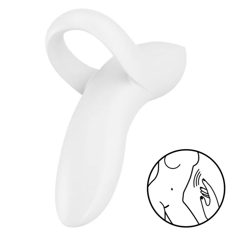 Mercadox SATISFYER - VIBRADOR DE DEDO BOLD LOVER BRANCO