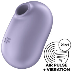 SATISFYER – PRO TO GO 2 ESTIMULADOR E VIBRADOR DE PULSO DE AR DUPLO VIOLETA