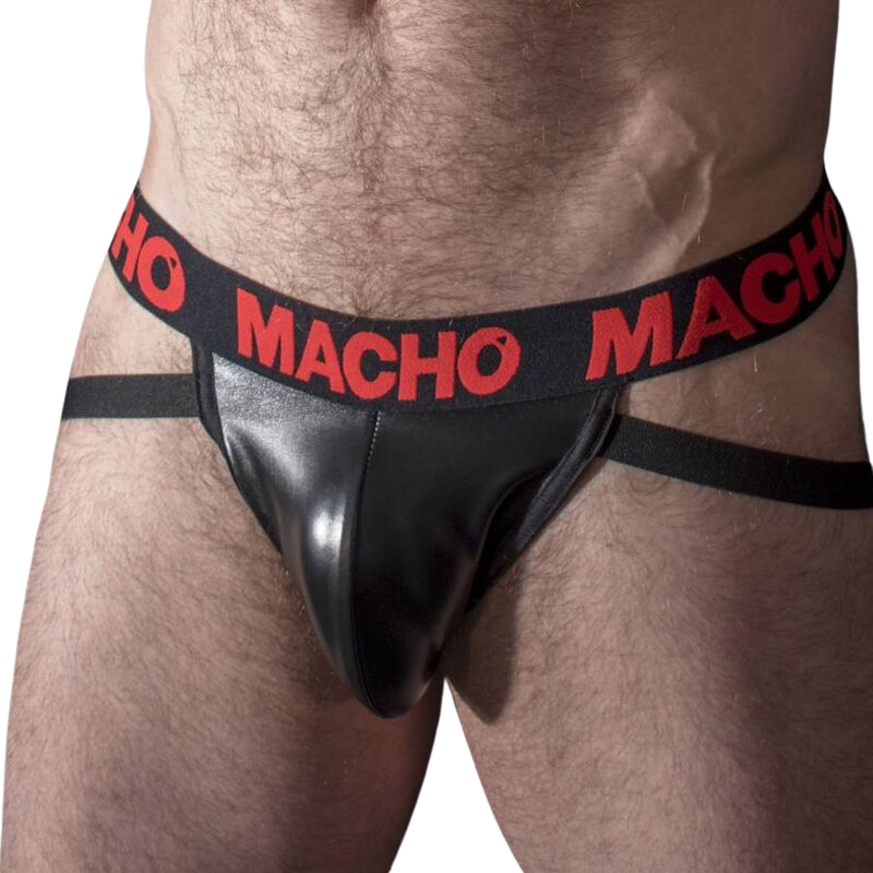 Mercadox MACHO - MX25RC JOCK COURO VERMELHO M