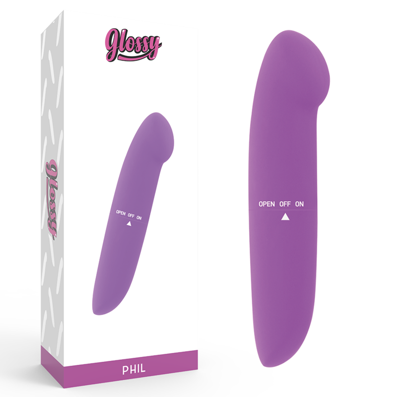 Mercadox GLOSSY - VIBRADOR PHIL ROXO