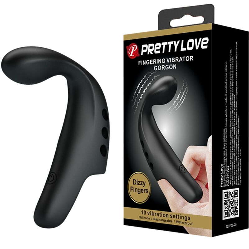 Mercadox PRETTY LOVE - DEDAL VIBRADOR GORGONA PRETO