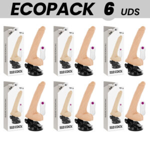 ECOPACK 6 UNIT – BASECOCK VIBRADOR DE CONTROLE REMOTO NATURAL REALISTA 19 CM -O- 4 CM