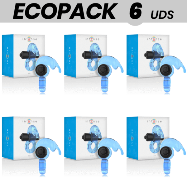 Mercadox ECOPACK 6 UNIDADES - INTENSE ANEL VIBRADOR - FRY AZUL