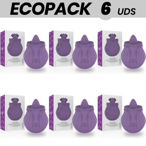 Mercadox ECOPACK 6 UNIDADES - INTENSE ESTIMULADOR DE CLITÓRIS VIOLETA INTENSE - 10 VIBRAÕES LILS