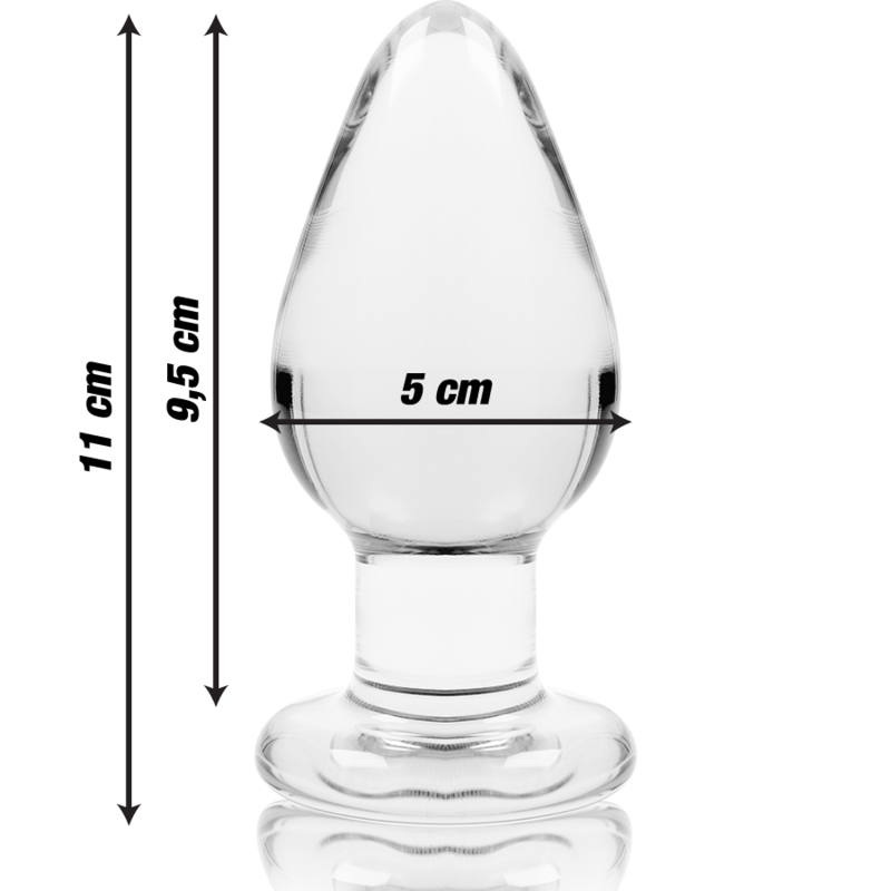 NEBULA SERIES BY IBIZA - MODELO 3 ANAL PLUG VIDRO BOROSILICADO TRANSPARENTE 11 CM -O- 5 CM - Image 3