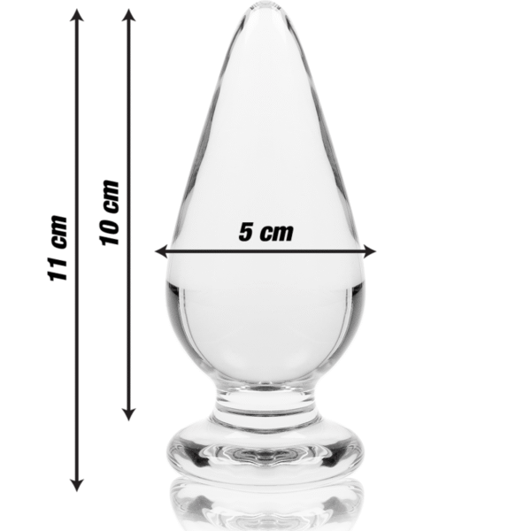 NEBULA SERIES BY IBIZA - MODELO 4 ANAL PLUG VIDRO BOROSILICADO TRANSPARENTE 11 CM -O- 5 CM - Image 3
