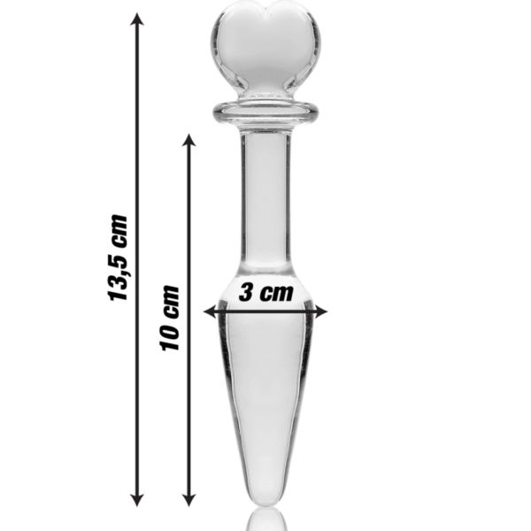 NEBULA SERIES BY IBIZA - MODELO 7 ANAL PLUG VIDRO BOROSILICADO TRANSPARENTE 13.5 CM -O- 3 CM - Image 3