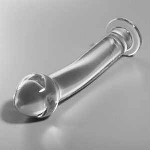 NEBULA SERIES BY IBIZA – MODELO 11 DILDO VIDRO BOROSILICADO TRANSPARENTE 16 CM -O- 3 CM