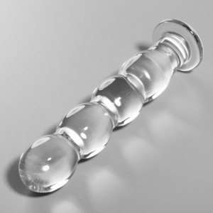 NEBULA SERIES BY IBIZA – MODELO 10 DILDO VIDRO BOROSILICADO TRANSPARENTE 16.5 CM -O- 3.5 CM