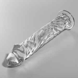 NEBULA SERIES BY IBIZA – MODELO 12 DILDO VIDRO BOROSILICADO TRANSPARENTE 17 CM -O- 3.5 CM