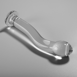 SÉRIE NEBULA BY IBIZA – MODELO 18 DILDO VIDRO BOROSILICADO TRANSPARENTE 18.5 CM -O- 3.5 CM