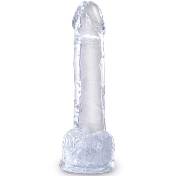 KING COCK - CLEAR PÊNIS REALÍSTICO COM BOLAS 15.2 CM TRANSPARENTE - Image 2