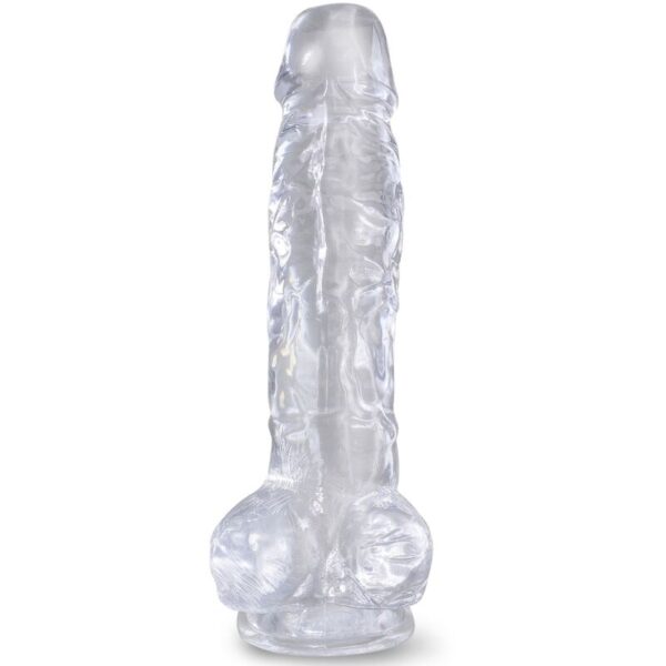 KING COCK - CLEAR PÊNIS REALÍSTICO COM BOLAS 16.5 CM TRANSPARENTE - Image 2