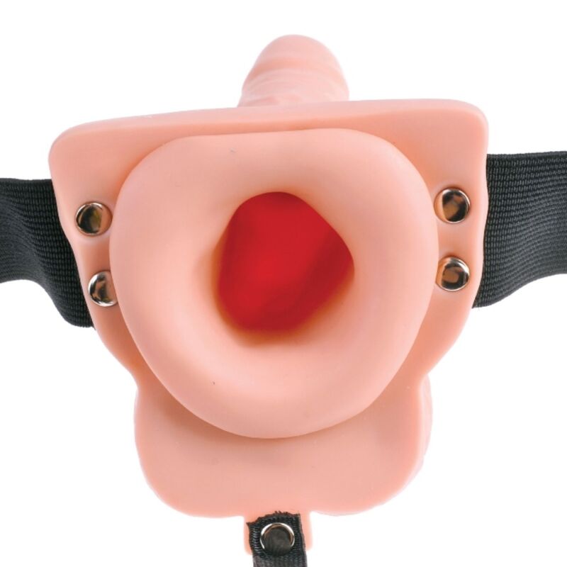 FETISH FANTASY SERIES - ARNÊS AJUSTVEL COM CONTROLE REMOTO PÊNIS REALISTA COM TESTÍCULOS RECARREGVEIS E VIBRADOR 15 CM - Image 3