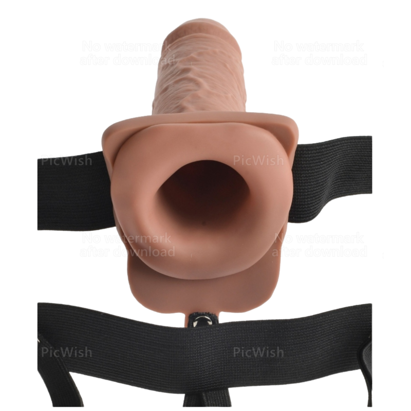 FETISH FANTASY SERIES - ARNÊS AJUSTVEL PÊNIS REALISTA COM BOLAS RECARREGVEIS E VIBRADOR 17,8 CM - Image 3