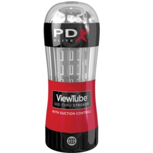 PDX ELITE – STROKER MASTURBADOR VIEWTUBE CONTROLE SUCÇÃO CLARA