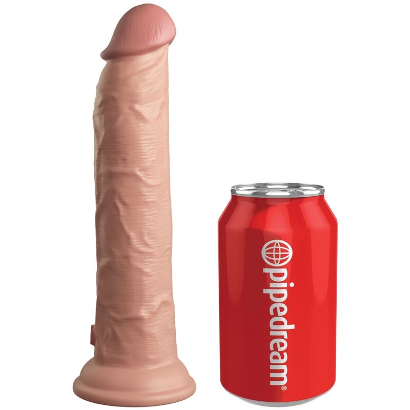 Mercadox KING COCK - ELITE VIBRADOR DILDO REALÍSTICO E CONTROLE REMOTO DE SILICONE 23 CM