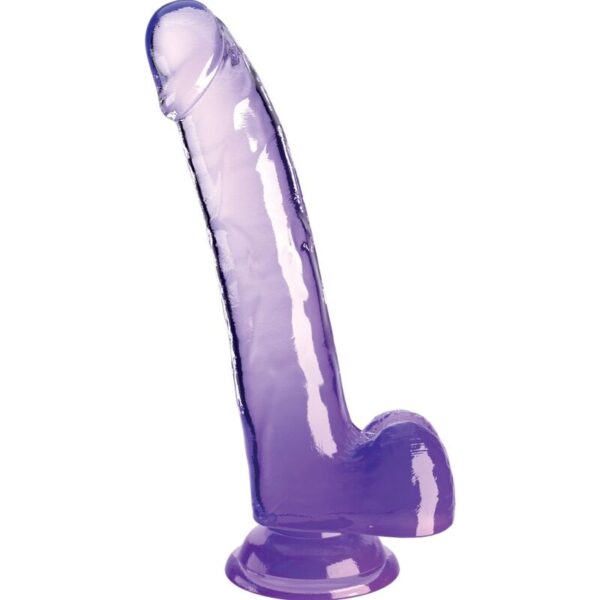 Mercadox KING COCK - CLEAR DILDO COM TESTÍCULOS 20.3 CM ROXO
