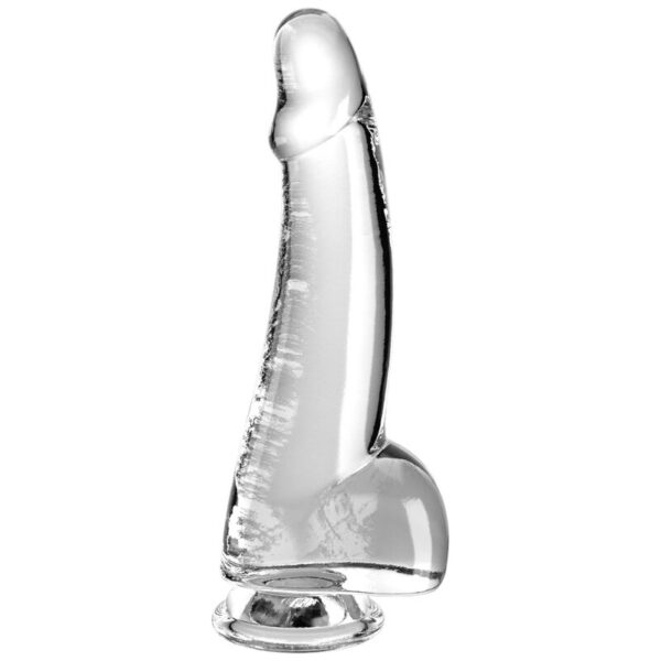 Mercadox KING COCK - CLEAR DILDO COM TESTÍCULOS 15.2 CM TRANSPARENTE