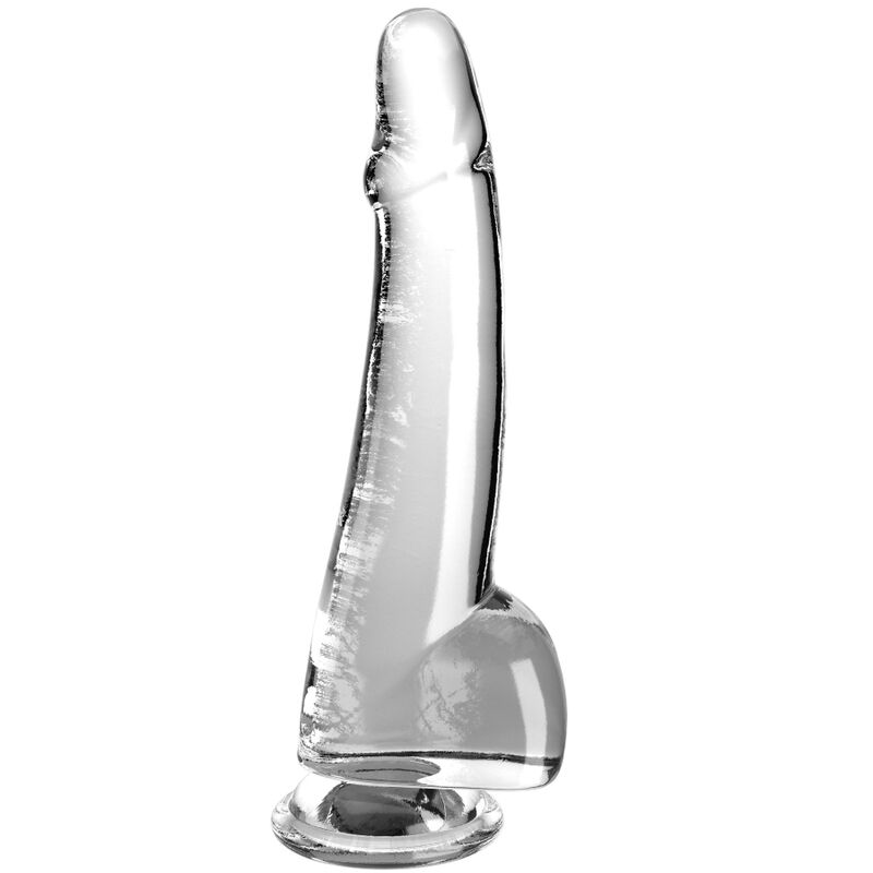 Mercadox KING COCK - CLEAR DILDO COM TESTÍCULOS 19 CM TRANSPARENTE