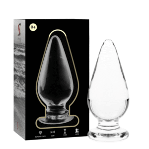NEBULA SERIES BY IBIZA – MODELO 4 ANAL PLUG VIDRO BOROSILICADO TRANSPARENTE 11 CM -O- 5 CM