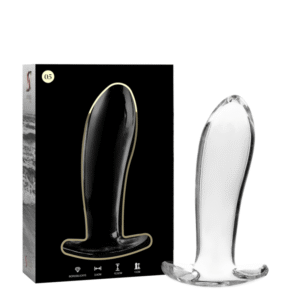 NEBULA SERIES BY IBIZA – MODELO 5 ANAL PLUG VIDRO BOROSILICADO TRANSPARENTE 12.5 CM -O- 3.5 CM