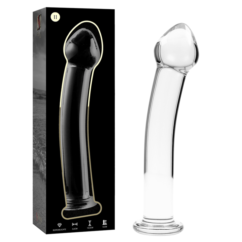 Mercadox NEBULA SERIES BY IBIZA - MODELO 11 DILDO VIDRO BOROSILICADO TRANSPARENTE 16 CM -O- 3 CM