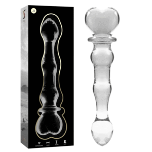 NEBULA SERIES BY IBIZA – MODELO 21 DILDO VIDRO BOROSILICADO TRANSPARENTE 20.5 CM -O- 3.5 CM