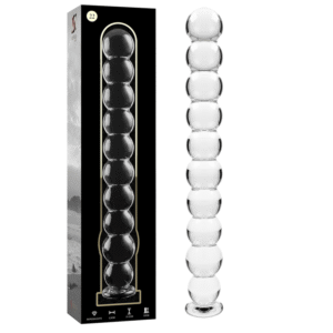 NEBULA SERIES BY IBIZA – MODELO 22 DILDO VIDRO BOROSILICADO TRANSPARENTE 21.5 CM -O- 2.5 CM