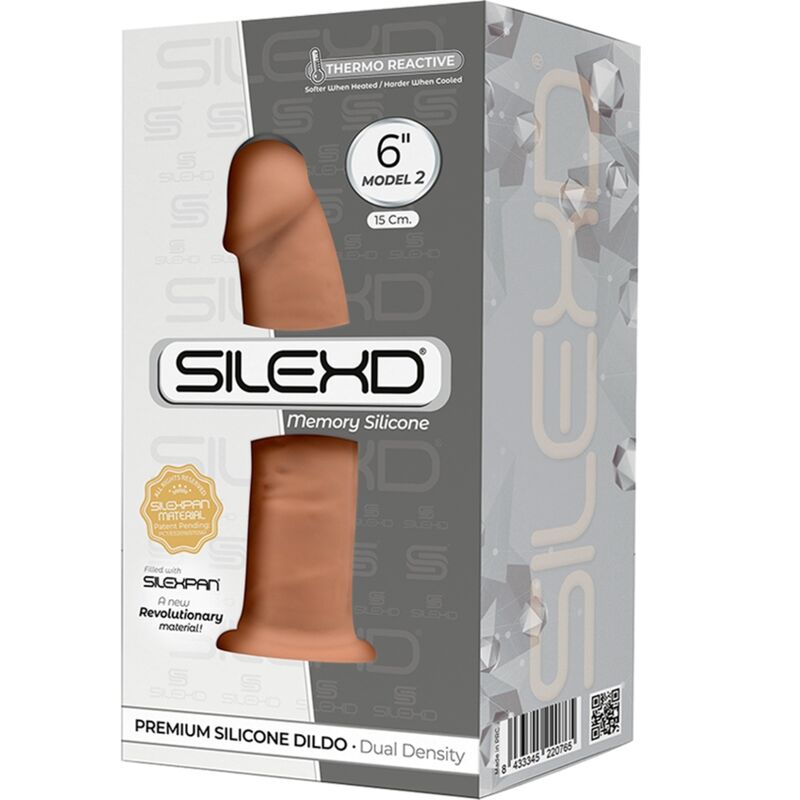 SILEXD - MODELO 2 PÊNIS REALÍSTICO PREMIUM SILEXPAN SILICONE CARAMELO 15.4 CM - Image 3