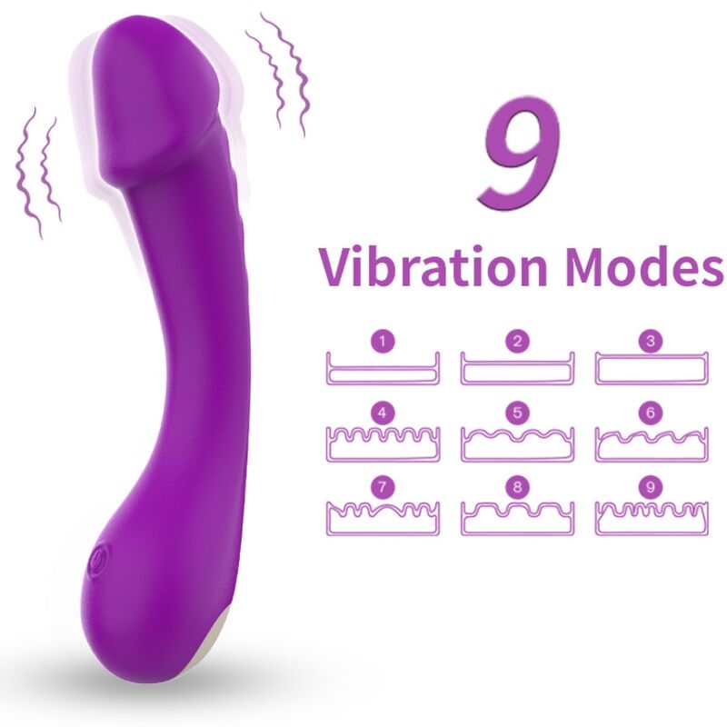 Mercadox ARMONY - DILDO VIBRADOR G-SPOT SILICONE ROXO