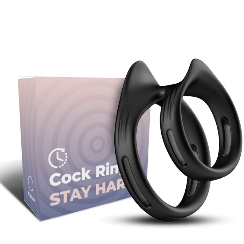 Mercadox ARMONY - ANEL ELÁSTICO DUPLO DUALRING PRETO