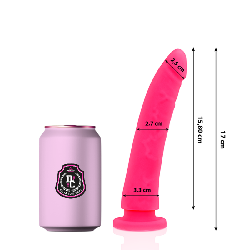 Mercadox DELTA CLUB - TOYS DILDO MÉDICO ROSA SILICONE 17 CM -O- 3 CM