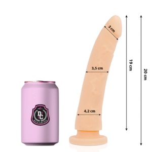 DELTA CLUB – TOYS DILDO MÉDICO NATURAL SILICONE 20 CM -O- 4 CM