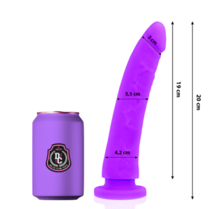 DELTA CLUB – TOYS LILAC DILDO MEDICAL SILICONE 20 CM -O- 4 CM